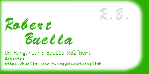 robert buella business card